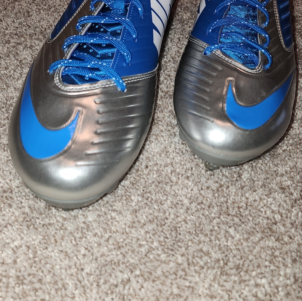 NWOT Nike Vapor Speed 3/4 TD football cleats in the Detroit Lions colorway - Picture 2 of 16